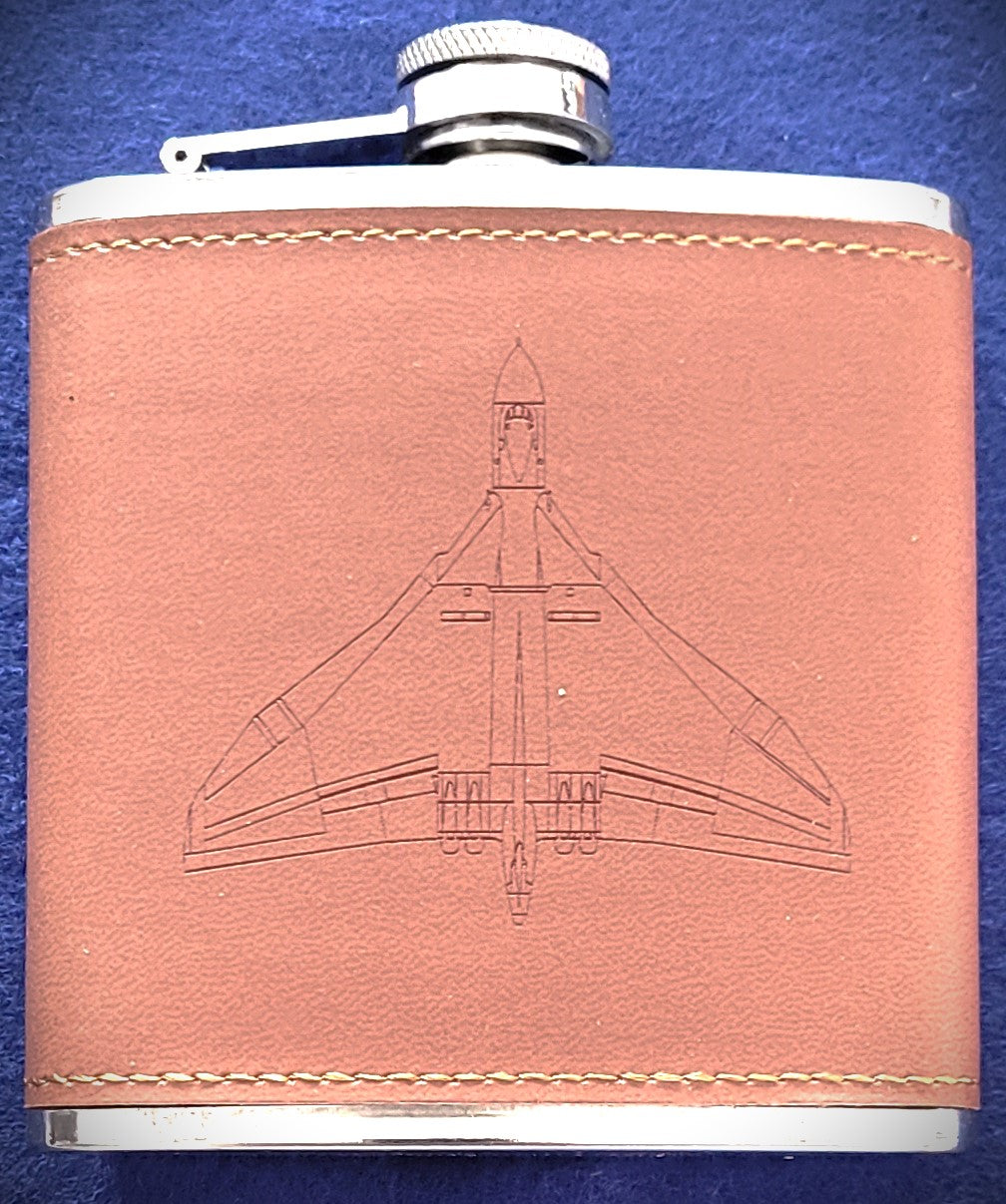 Vulcan Leather 6oz Hip flask