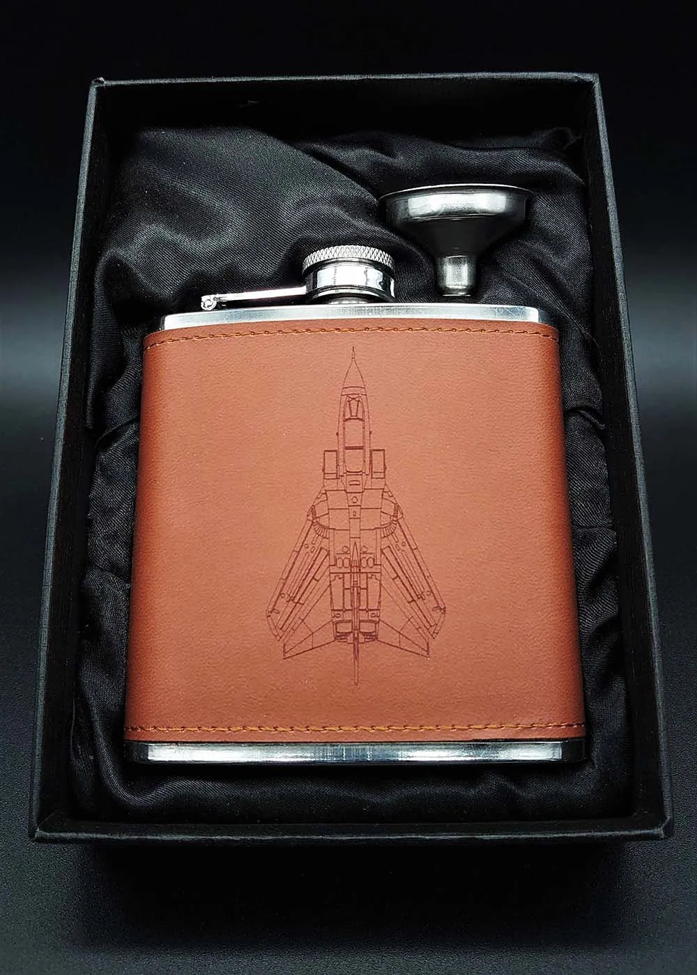 Tornado Leather 6oz Hip flask