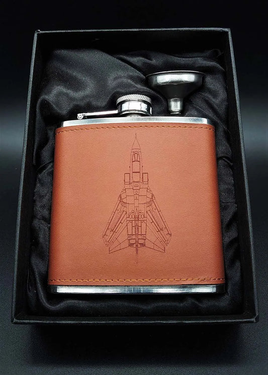 Tornado Leather 6oz Hip flask