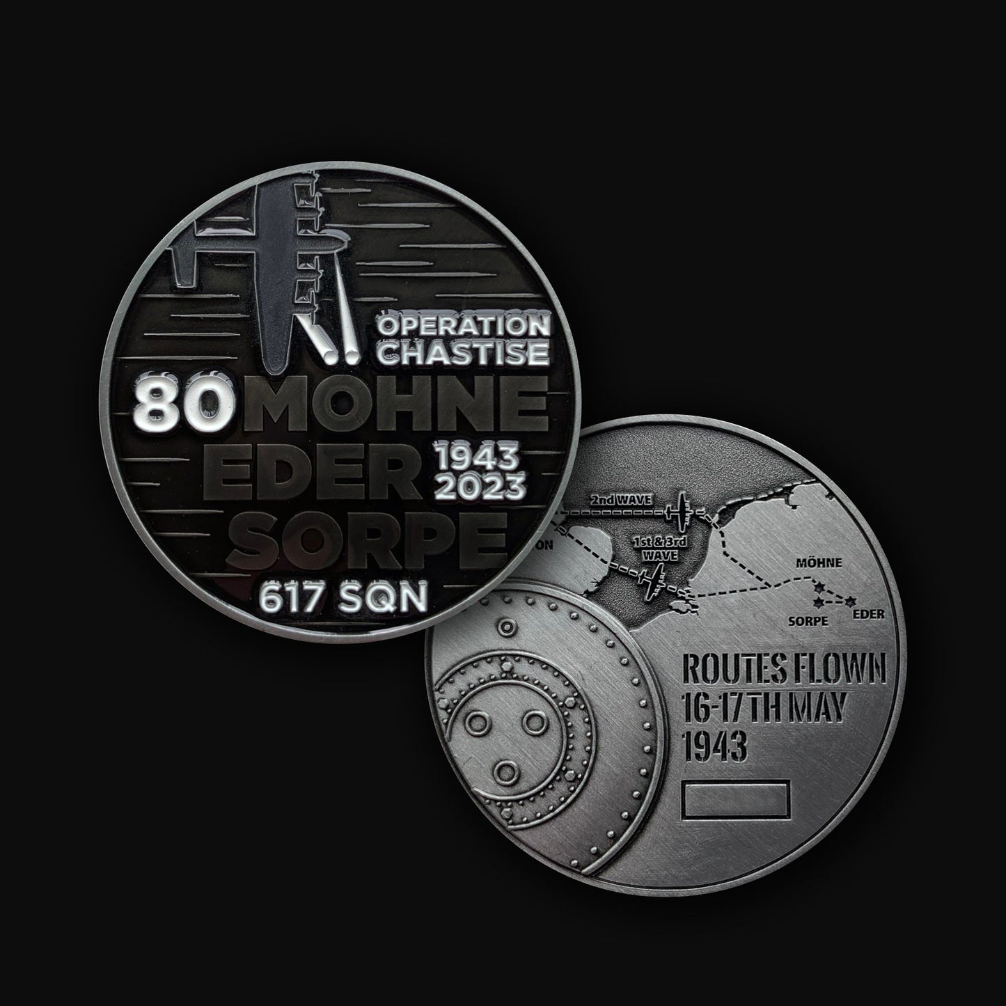 617 Squadron 80th Anniversary Operation Chastise Coin